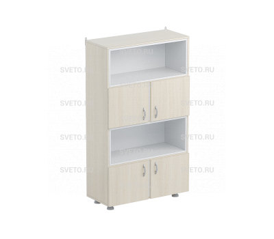 Шкаф для учебных пособий  (2 ниши,2 вставки: верх и низ)