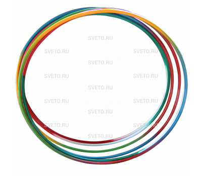 Обруч гимнастический d-900мм  "РАДУГА" окрашенный